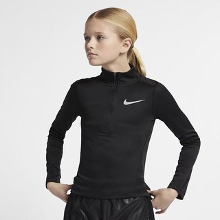 Top Nike Maneca Lunga 1/2-Zip Running Fete Negrii | VKMS-72631